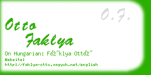otto faklya business card